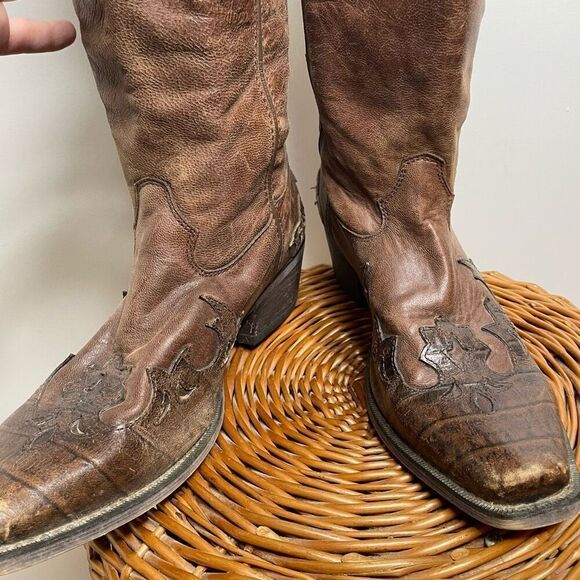 DURANGO GAMBLER 12" WESTERN BOOT (DB4434) Size 8.5ee 8 1/2 ee Brown Cowboy‎ - Picture 2 of 10